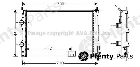  AVA QUALITY COOLING part DN2288 Radiator, engine cooling