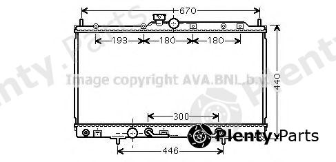  AVA QUALITY COOLING part MT2214 Radiator, engine cooling