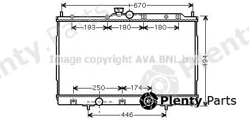  AVA QUALITY COOLING part MTA2183 Radiator, engine cooling