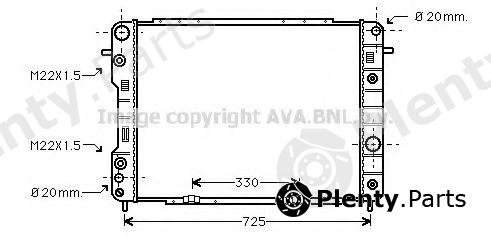  AVA QUALITY COOLING part OLA2199 Radiator, engine cooling