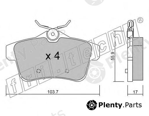  fri.tech. part 872.0 (8720) Brake Pad Set, disc brake