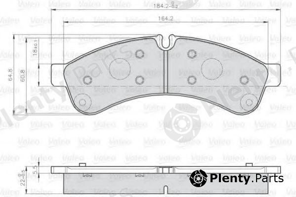  VALEO part 872231 Brake Pad Set, disc brake