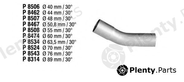 FENNO part P8507 Exhaust Pipe, universal