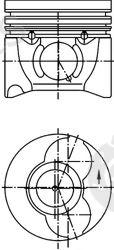  KOLBENSCHMIDT part 40405620 Piston