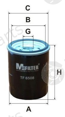  MFILTER part TF6508 Oil Filter