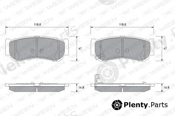  WEEN part 151-1187 (1511187) Brake Pad Set, disc brake