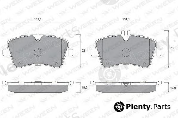  WEEN part 151-1295 (1511295) Brake Pad Set, disc brake