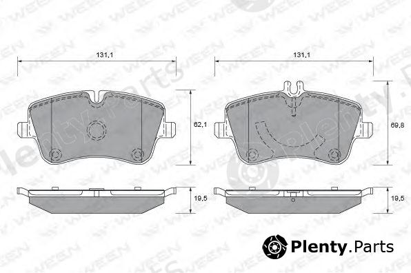  WEEN part 151-1298 (1511298) Brake Pad Set, disc brake