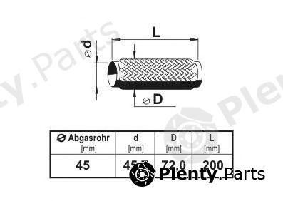  ERNST part 460019 Flex Hose, exhaust system