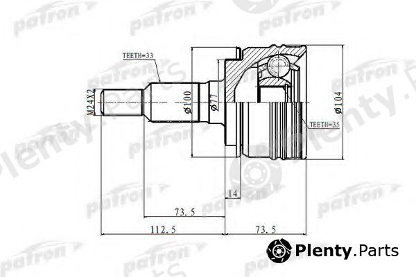 PATRON part PCV6872 Joint Kit, drive shaft