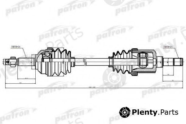  PATRON part PDS1970 Drive Shaft