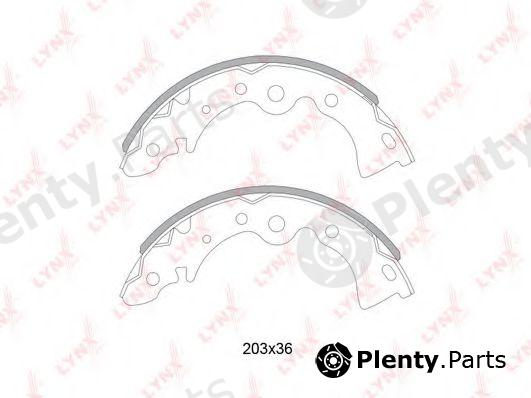  LYNXauto part BS-5716 (BS5716) Brake Shoe Set