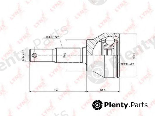  LYNXauto part CO-3698 (CO3698) Joint Kit, drive shaft