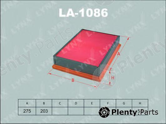  LYNXauto part LA1086 Air Filter