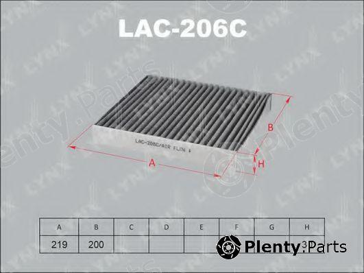  LYNXauto part LAC206C Filter, interior air