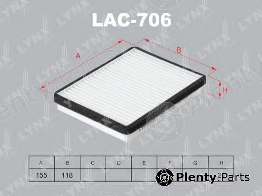  LYNXauto part LAC-706 (LAC706) Filter, interior air