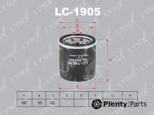  LYNXauto part LC-1905 (LC1905) Oil Filter