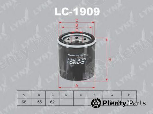  LYNXauto part LC-1909 (LC1909) Oil Filter