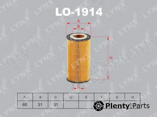  LYNXauto part LO-1914 (LO1914) Oil Filter