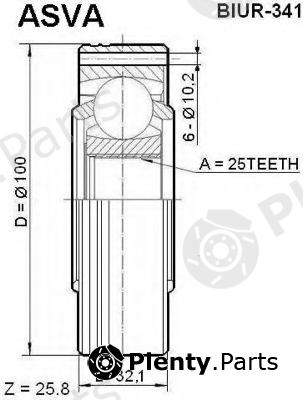  ASVA part BIUR341 Replacement part