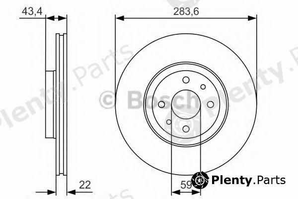 BOSCH part 0986479R17 Brake Disc
