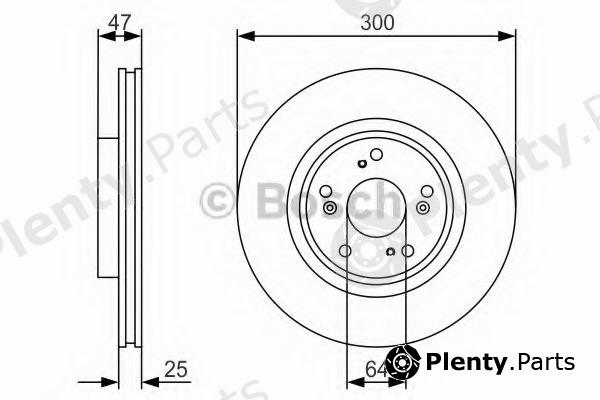  BOSCH part 0986479R24 Brake Disc
