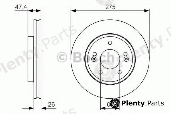  BOSCH part 0986479R26 Brake Disc
