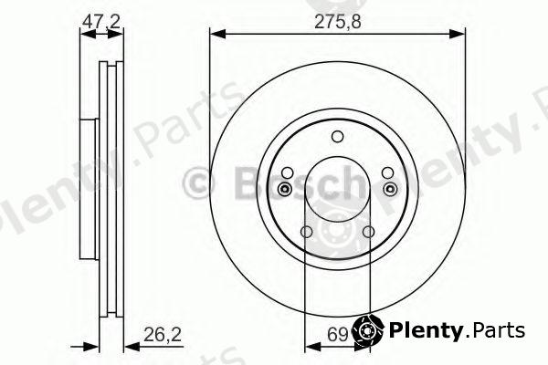  BOSCH part 0986479S81 Brake Disc