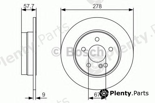  BOSCH part 0986479S96 Brake Disc