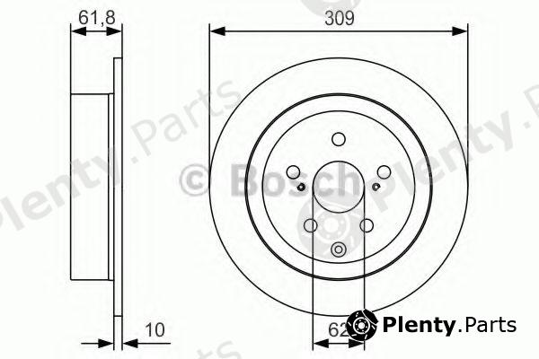  BOSCH part 0986479T04 Brake Disc
