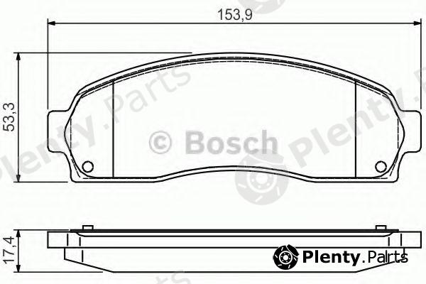  BOSCH part 0986495167 Brake Pad Set, disc brake