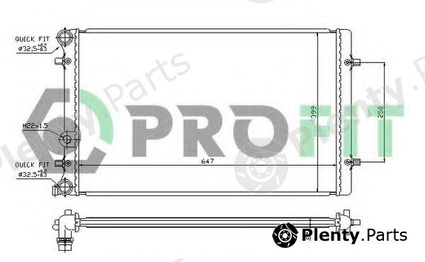  PROFIT part PR9523A2 Radiator, engine cooling