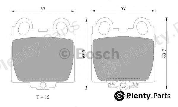  BOSCH part 0986AB2552 Brake Pad Set, disc brake