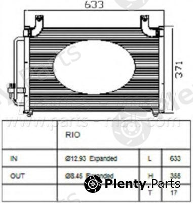  PARTS-MALL part PXNCB029 Condenser, air conditioning