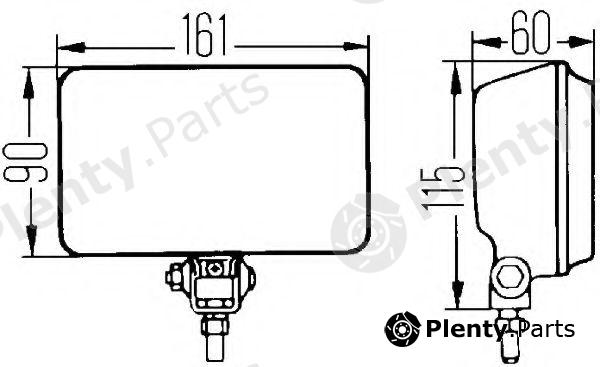  HELLA part 1NB005860-021 (1NB005860021) Fog Light