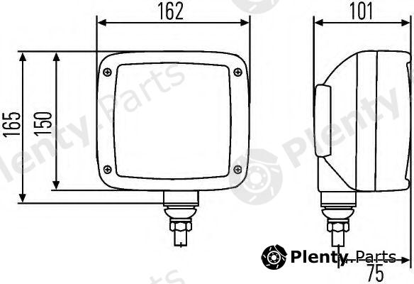  HELLA part 1EA996127-001 (1EA996127001) Headlight