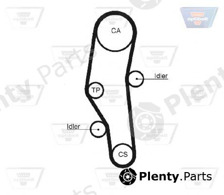  OPTIBELT part ZRK1122 Timing Belt