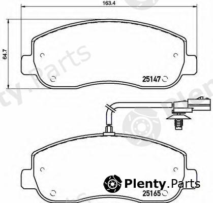  BREMBO part P68062 Brake Pad Set, disc brake