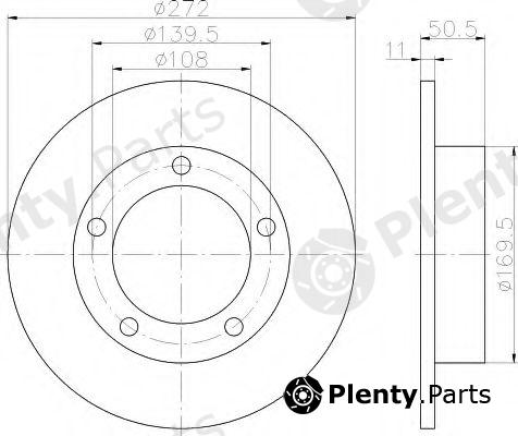  HELLA part 8DD355100-381 (8DD355100381) Brake Disc