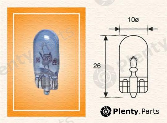 MAGNETI MARELLI part 002051900000 Bulb, indicator; Bulb, licence plate light; Bulb, interior light; Bulb, instrument lighting; Bulb