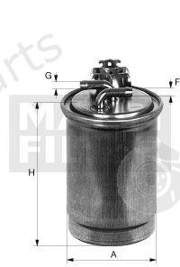  MANN-FILTER part WK7002 Fuel filter