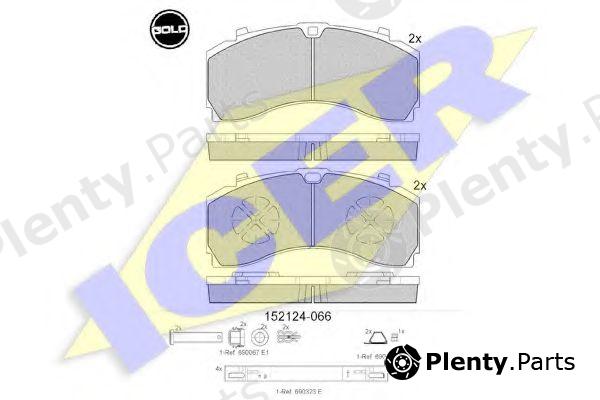  ICER part 152124-066 (152124066) Brake Pad Set, disc brake