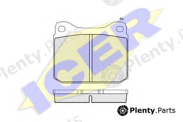  ICER part 180140 Brake Pad Set, disc brake