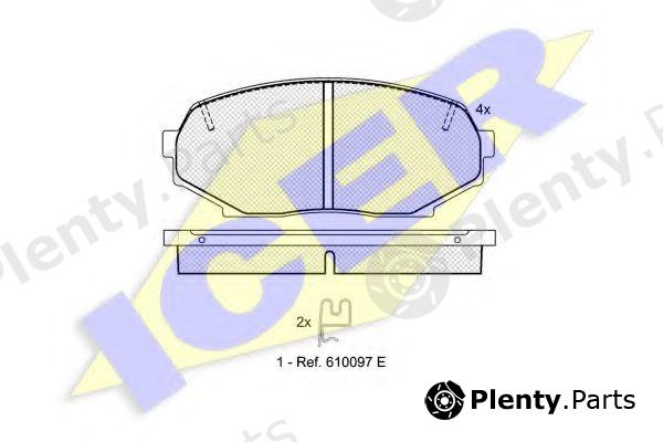  ICER part 181099 Brake Pad Set, disc brake