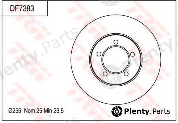  TRW part DF7383 Brake Disc
