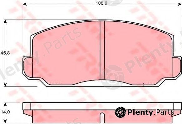  TRW part GDB175 Brake Pad Set, disc brake