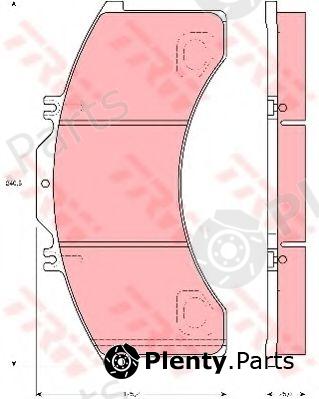  TRW part GDB5024 Brake Pad Set, disc brake