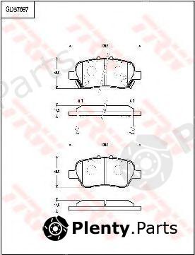  TRW part GDB7697 Brake Pad Set, disc brake