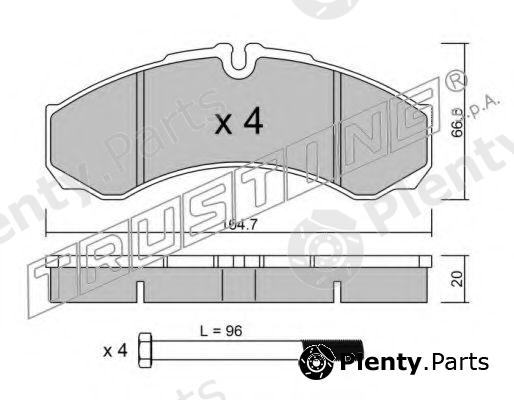  TRUSTING part 221.0 (2210) Brake Pad Set, disc brake