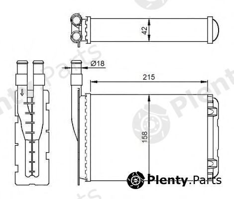  NRF part 507339 Heat Exchanger, interior heating